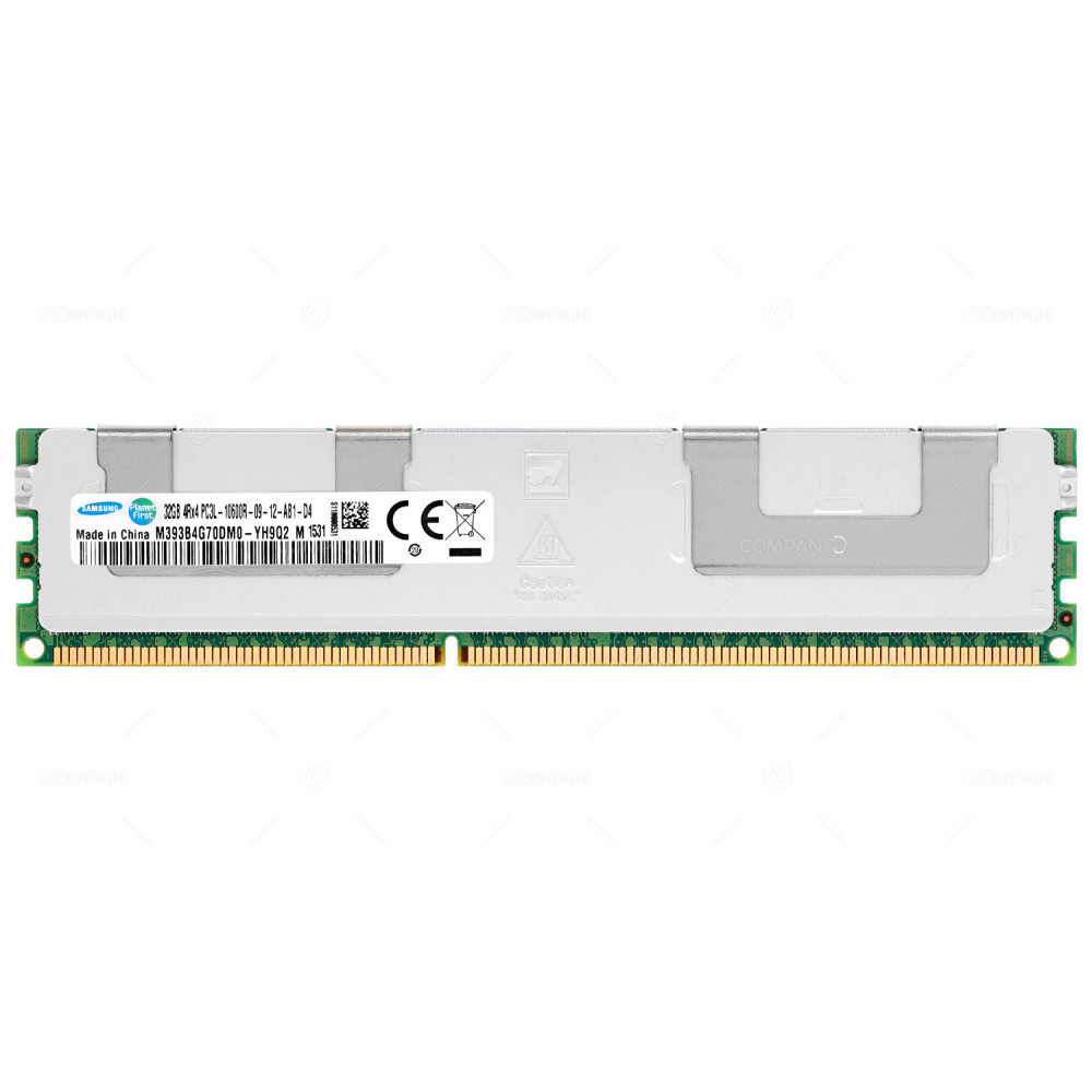 M393B4G70DM0-YH9 SAMSUNG 32GB 4RX4 PC3L-10600R DDR3 1333MHZ REGISTERED ECC MEMORY -
